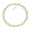 Thumbnail Image 2 of Sterling Silver & 18ct Gold Plated Vermeil 0.20ct Diamond Paperlink Chain