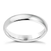 Thumbnail Image 0 of 14ct White Gold Extra Heavyweight D Shape Wedding Ring 3mm