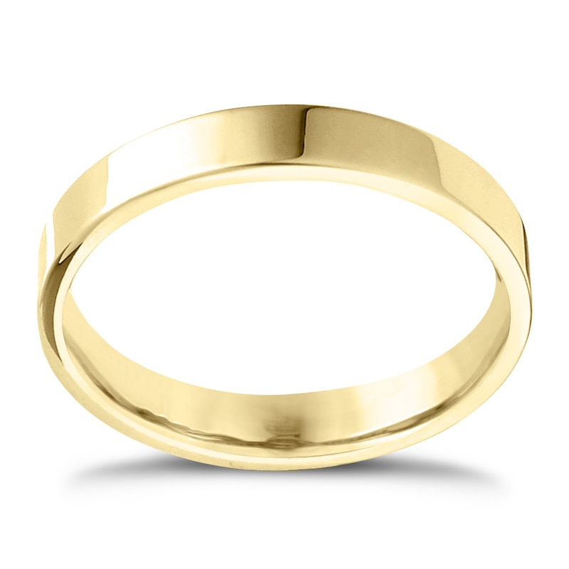 14ct Yellow Gold Extra Heavyweight Flat Court Ring 2mm