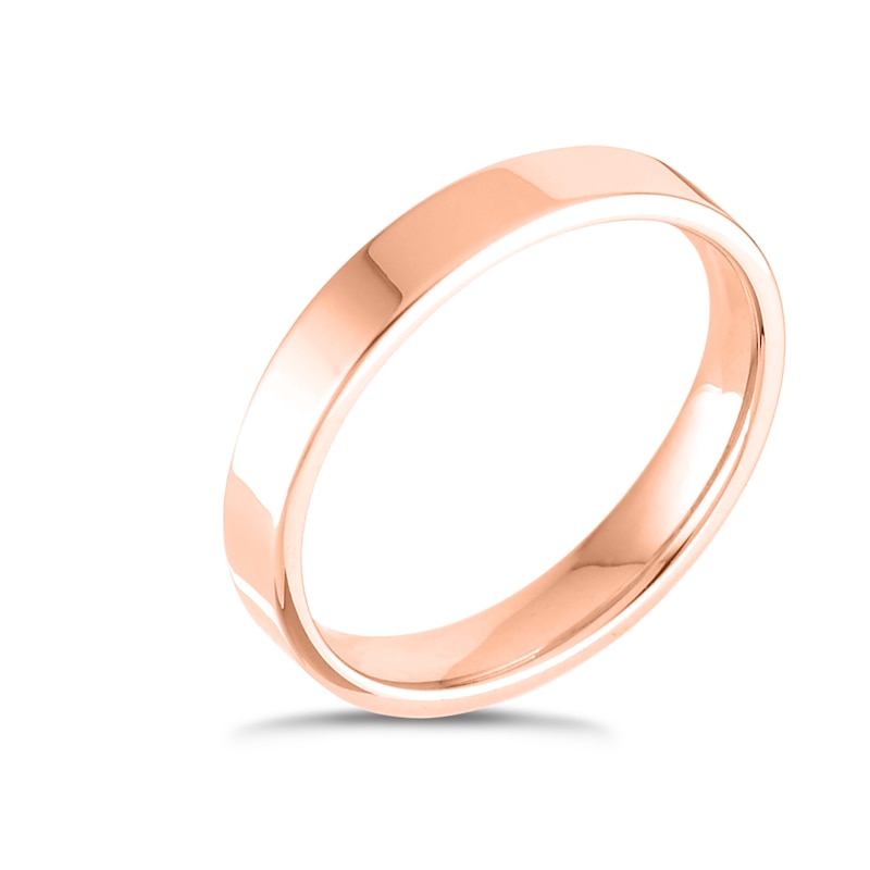 Main Image 1 of 14ct Rose Gold Extra Heavyweight Flat Court Ring 3mm