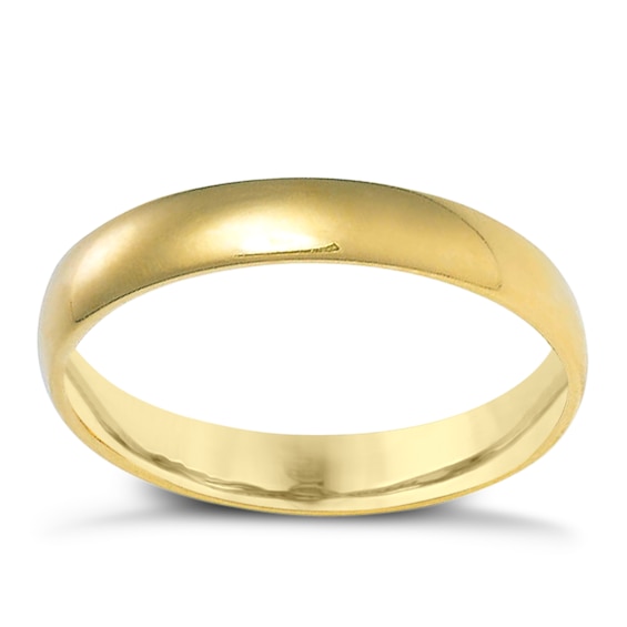 14ct Yellow Gold Extra Heavyweight Court Ring 3mm