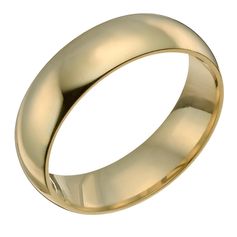 Main Image 1 of 14ct Yellow Gold Super Heavyweight Court Ring 8mm