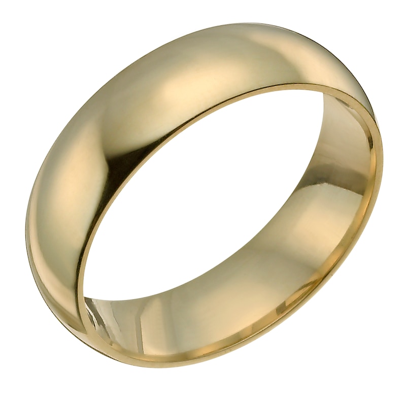 14ct Yellow Gold Super Heavyweight Court Ring 8mm