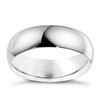 Thumbnail Image 0 of 14ct White Gold Extra Heavyweight D Shape Wedding Ring 7mm