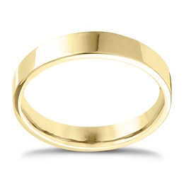14ct Yellow Gold Extra Heavyweight Flat Court Ring 5mm