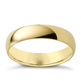 14ct Yellow Gold Extra Heavyweight Court Ring 5mm