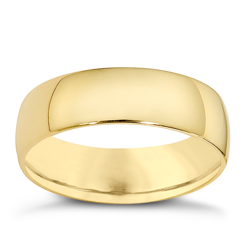 Main Image 1 of 14ct Yellow Gold Extra Heavyweight Court Ring 7mm