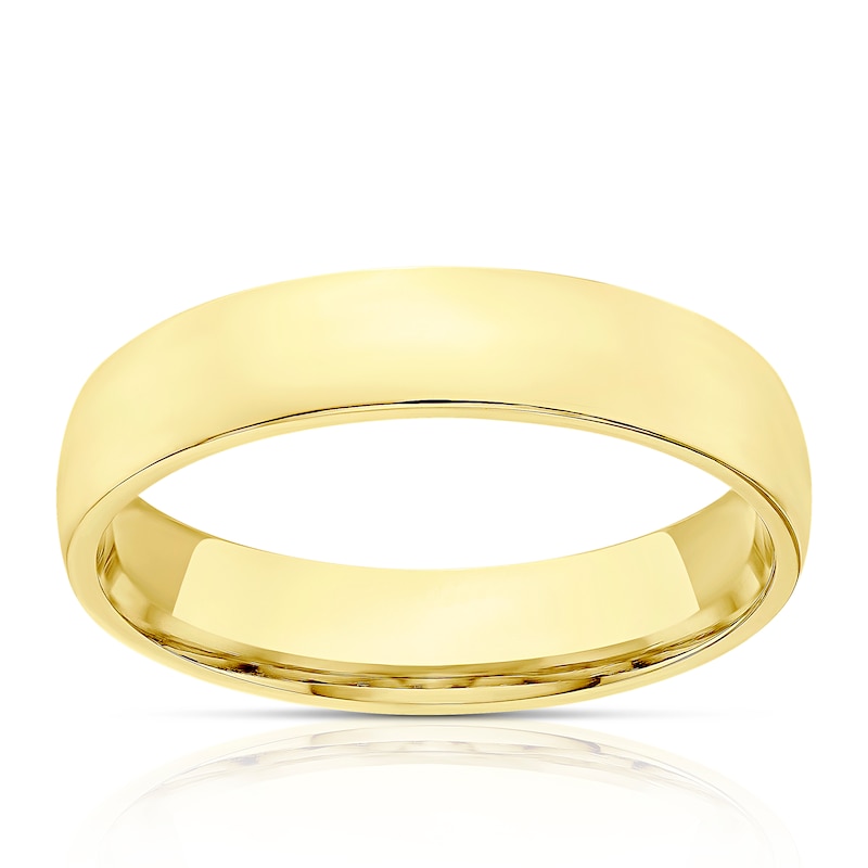 14ct Yellow Gold Extra Heavyweight Court Ring 4mm