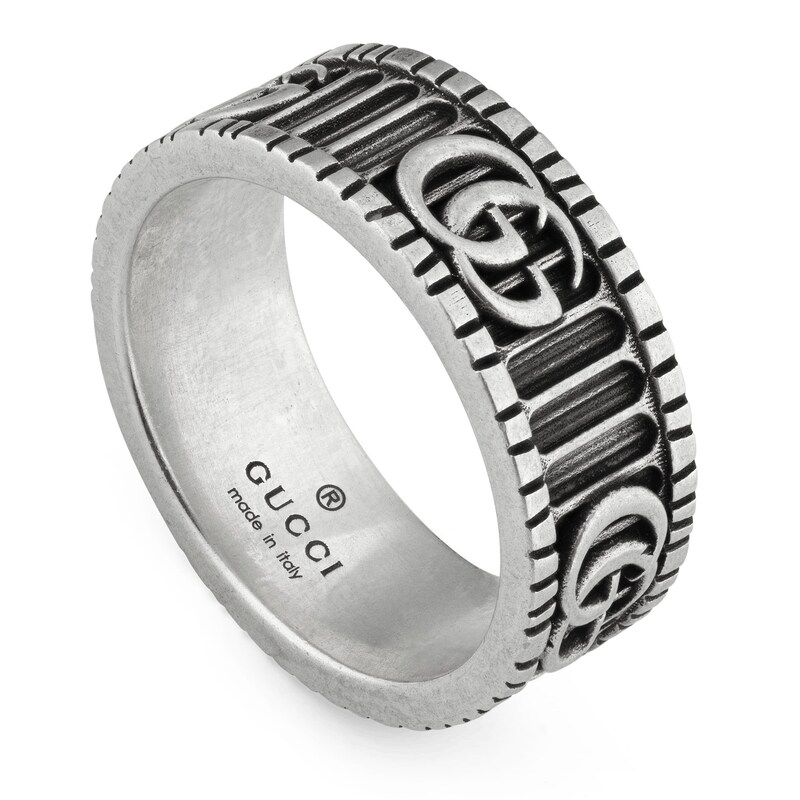 Gucci GG Marmont Silver M-N Ring