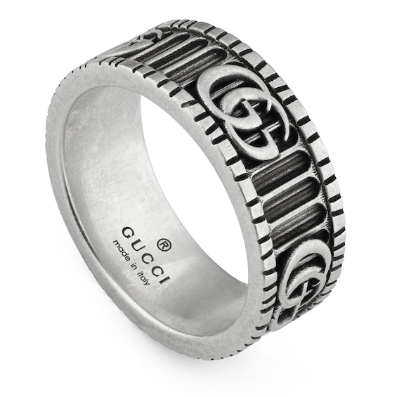Gucci GG Marmont Silver M-N Ring