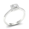 Thumbnail Image 1 of 18ct White Gold & Platinum 0.75ct  Diamond Ring