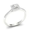 Thumbnail Image 2 of Engagement Ring 18ct White Gold & Platinum 0.75ct Diamond Ring