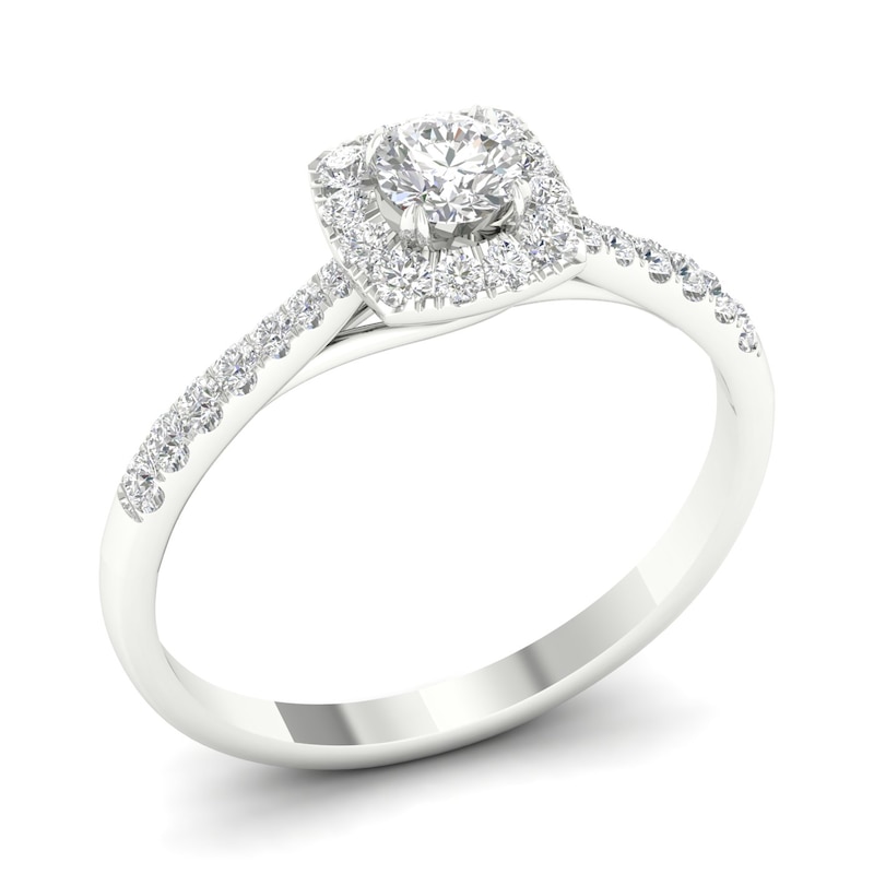 18ct White Gold & Platinum 0.75ct  Diamond Ring