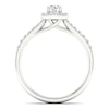Thumbnail Image 3 of Engagement Ring 18ct White Gold & Platinum 0.75ct Diamond Ring