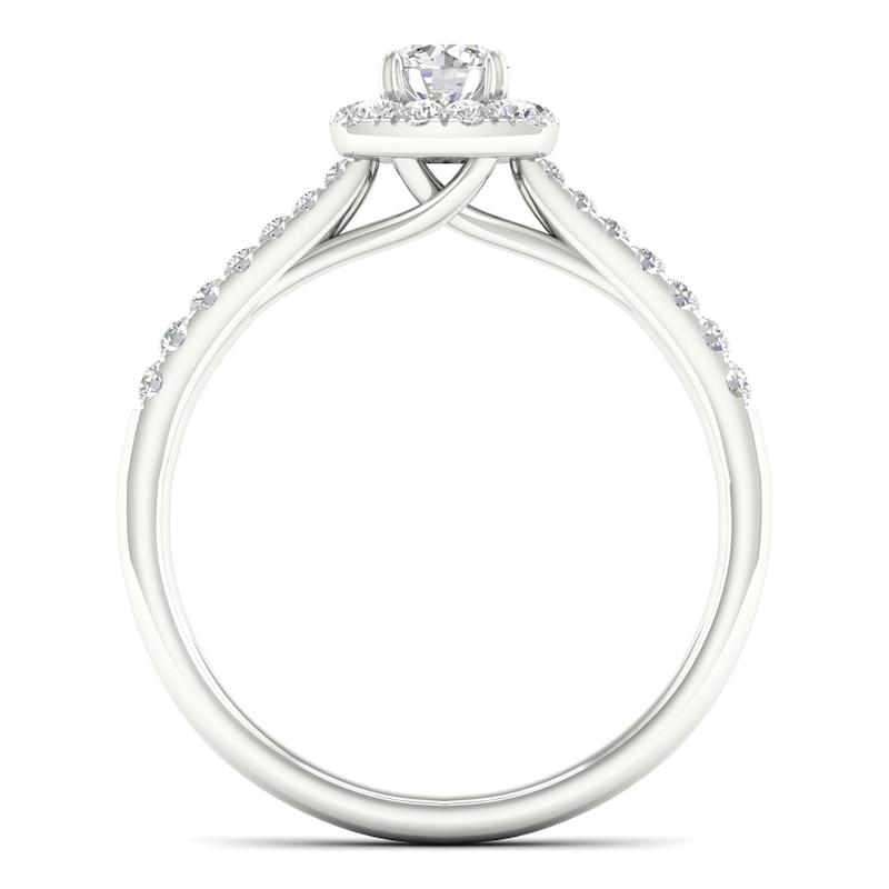 18ct White Gold & Platinum 0.75ct  Diamond Ring