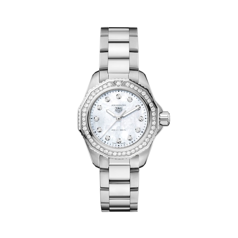 TAG Heuer Aquaracer 200 Ladies' Diamond Bezel & Stainless Steel Watch