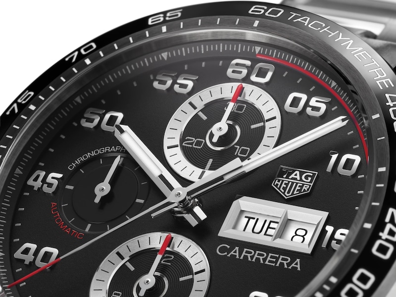 TAG Heuer Carrera 44mm Men's Stainless Steel Bracelet Watch