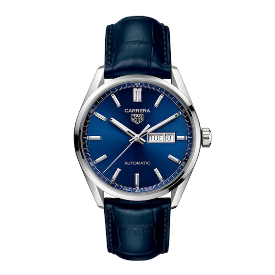 TAG Heuer Carrera Men’s Blue Leather Watch