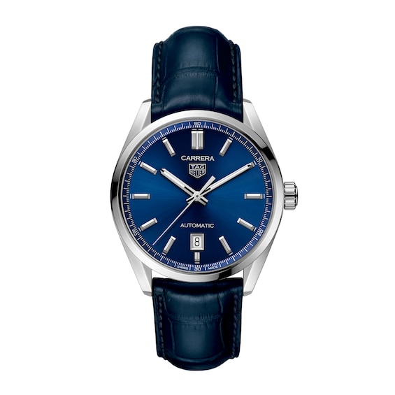 TAG Heuer Carrera Men’s Blue Leather Watch