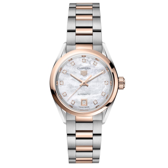 TAG Heuer Carrera Ladies’ 18ct Rose Gold & Steel Watch
