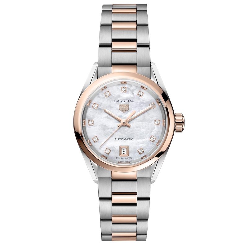 TAG Heuer Carrera Ladies' 18ct Rose Gold & Steel Watch