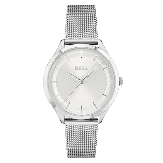 BOSS Pura Ladies’ Stainless Steel Mesh Bracelet Watch