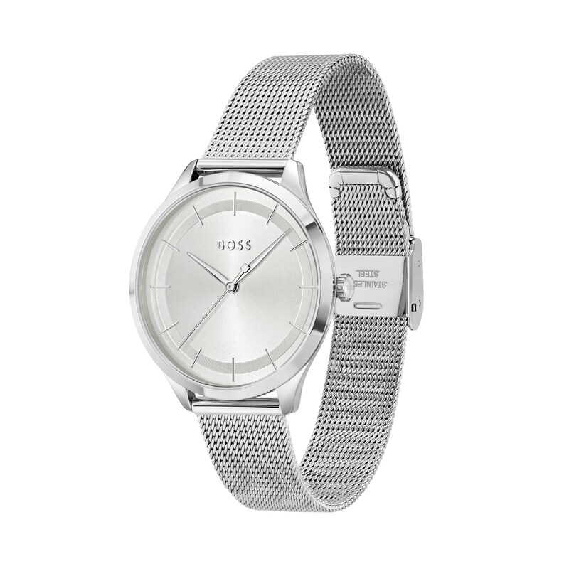 BOSS Pura Ladies' Stainless Steel Mesh Bracelet Watch