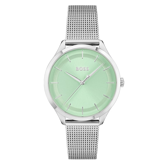 BOSS Pura Ladies’ Stainless Steel Mesh Bracelet Watch