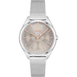 BOSS Saya Ladies' Stainless Steel Mesh Bracelet Watch