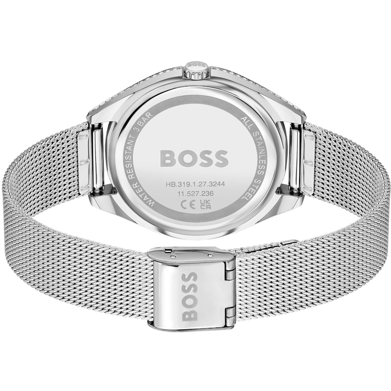 BOSS Saya Ladies' Stainless Steel Mesh Bracelet Watch