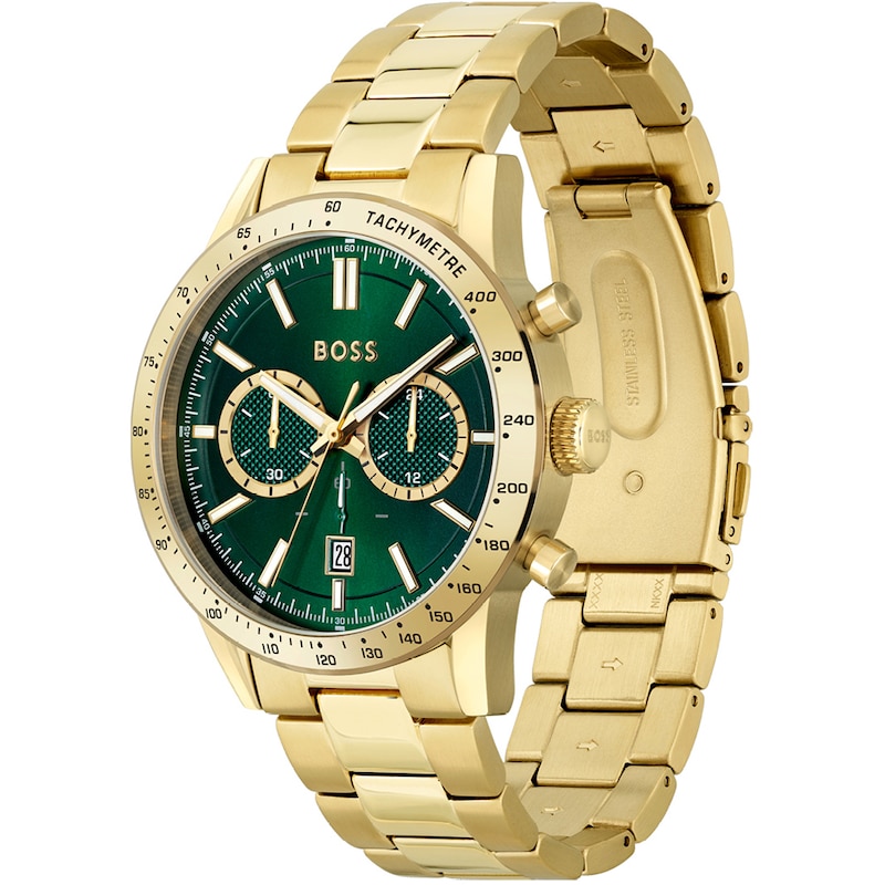 BOSS Allure Men's Yellow Gold-Tone Bracelet Watch