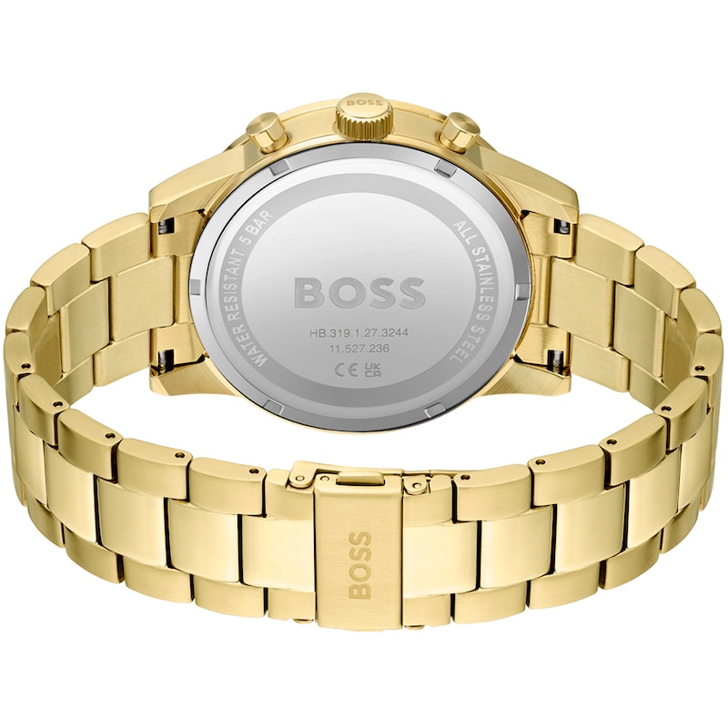 BOSS Allure Men's Yellow Gold-Tone Bracelet Watch