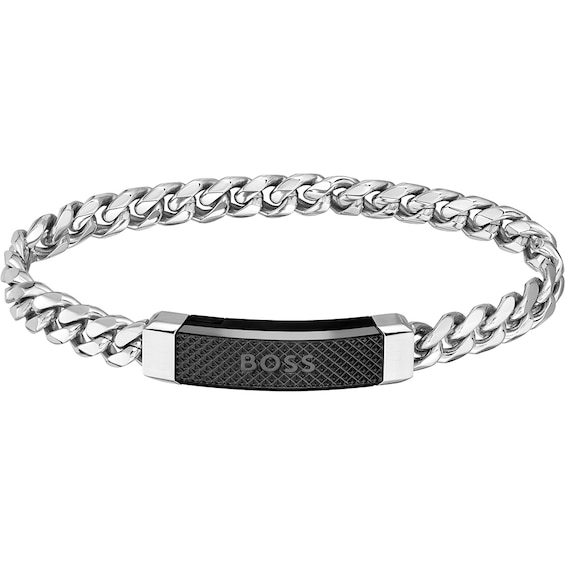 BOSS Bennett Men’s Black Stainless Steel Bracelet