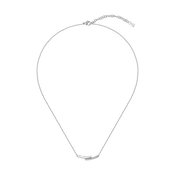 BOSS Saya Ladies Stainless Steel and Crystal Necklace