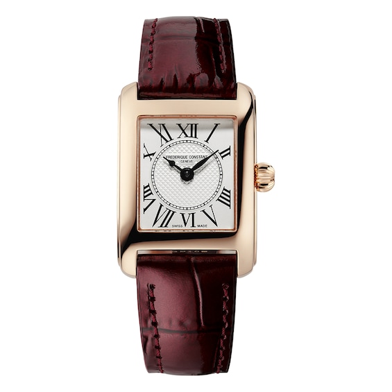 Women's Frederique Constant Carree Yellow Gold Plated Watch