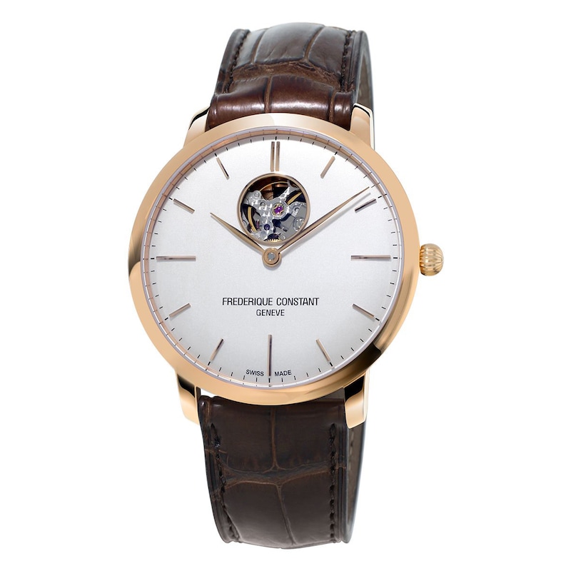 Frederique Constant Heartbeat Men's Rose Gold Plated Watch