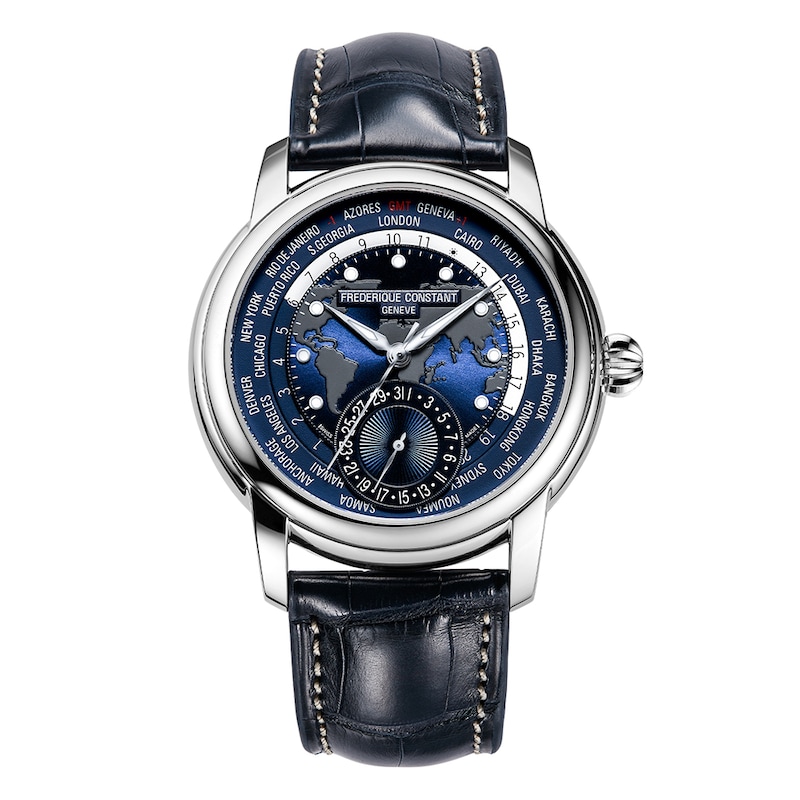 Frederique Constant Worldtimer Men's World Time Watch