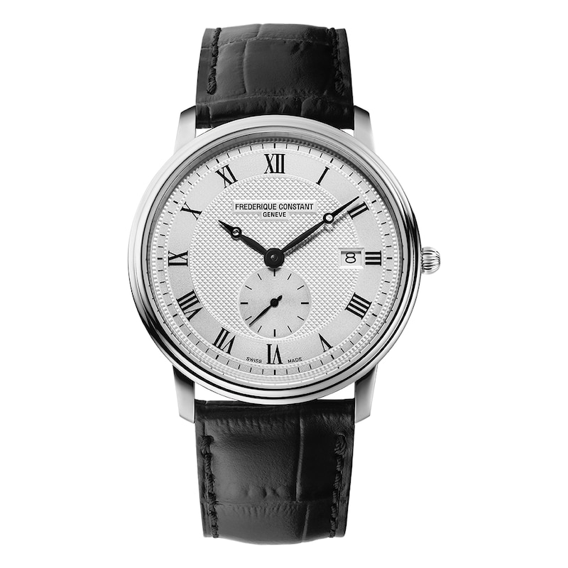 Frederique Constant Classics Stainless Steel & Leather Strap Watch