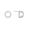 Thumbnail Image 0 of Silver Cubic Zirconia Open Circle Stud Earrings