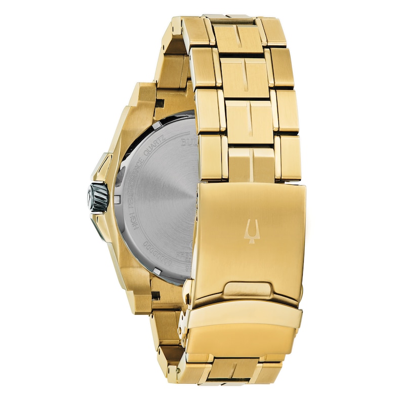 Bulova Precisionist Men's Yellow Gold-Tone Bracelet Watch