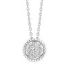 Thumbnail Image 0 of Neil Lane Sterling Silver 0.18ct Diamond Cluster Pendant