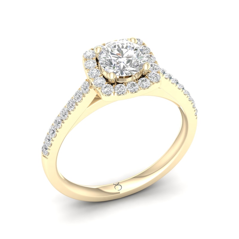 Main Image 2 of The Diamond Story 18ct Yellow Gold 0.66ct Total Diamond Ring