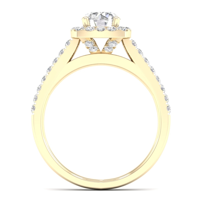 The Diamond Story 18ct Yellow Gold 0.66ct Total Diamond Ring