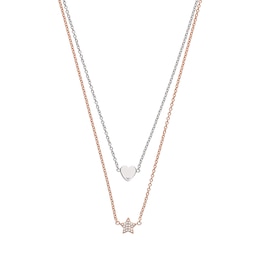 Emporio Armani Two Tone Swarovski Crystal Necklace