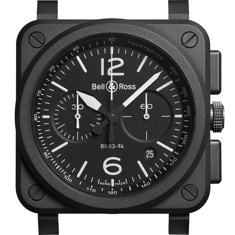 Main Image 3 of Bell & Ross BR-03 Men's Ion Plated Chronograph Strap Watch