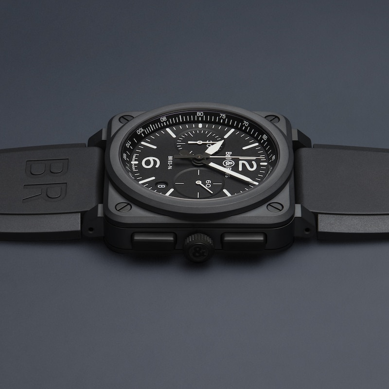 Main Image 5 of Bell & Ross BR-03 Men's Ion Plated Chronograph Strap Watch