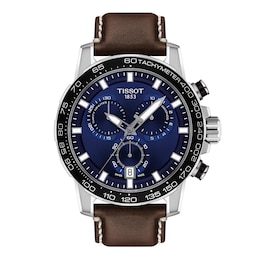 Tissot Supersport Chrono Men's Brown Leather Strap Watch