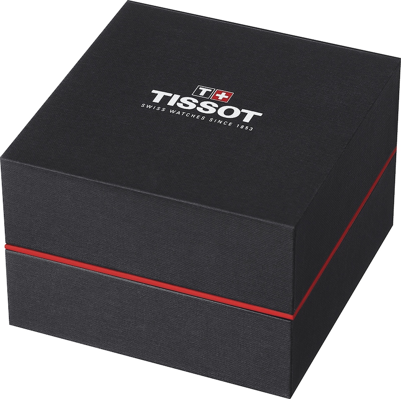 Tissot Supersport Chrono Black Leather Strap Watch