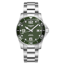 Longines HydroConquest Men's Green Dial & Stainless Steel Bracelet Watch