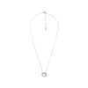 Thumbnail Image 1 of Michael Kors Silver Double Ring CZ Necklace